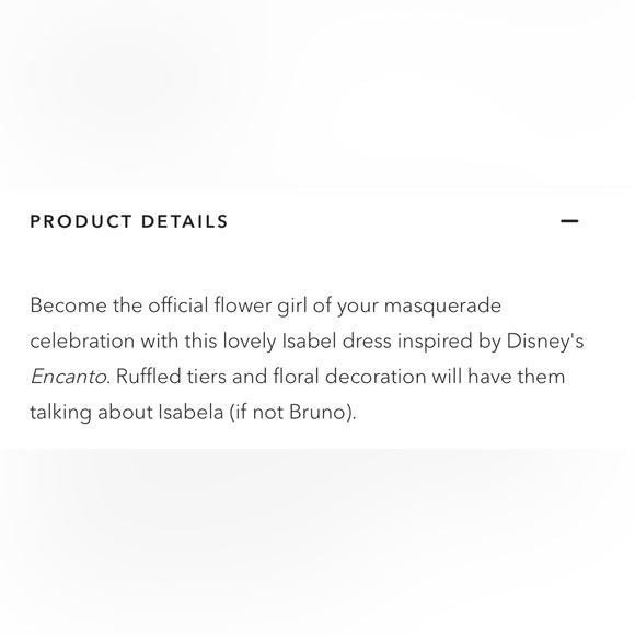 Disney Isabela Madrigal Costume from Encanto NWT - Picture 7 of 8